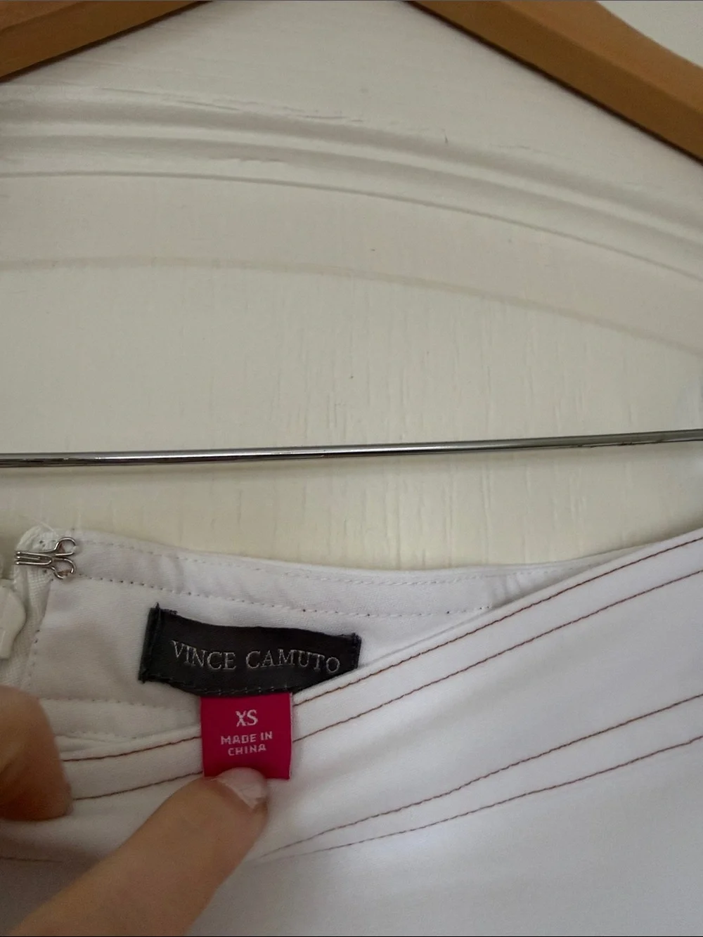 Vince Camuto White A-Line Maxi Skirt